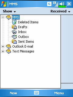 MMS szerkesztése Klikkeljen a, Programs, Phone, majd az MMS Composer-re. Az MMS Composer nagyon hasonlít az e-mail fiókhoz.