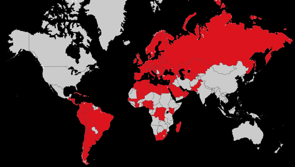 Globális referencia Workplaces services 70 országban : 52 400 felhasználó 724 telephely