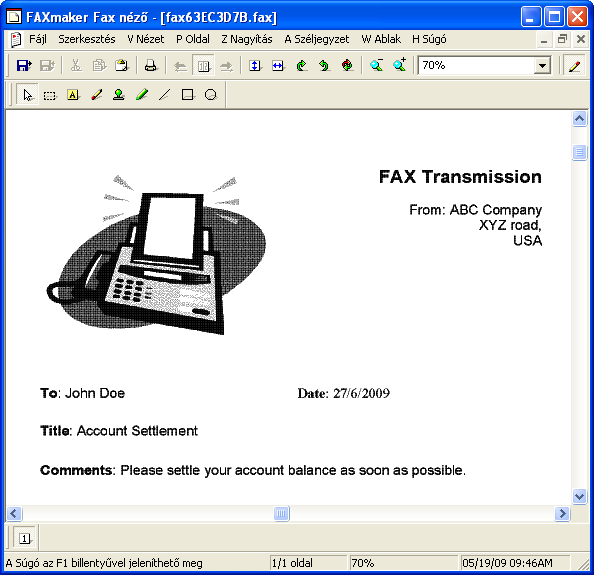 5 FaxMaker eszközök: Faxnéző és telefonkönyv 5.