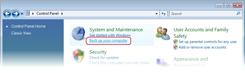 Complete PC Backup A Windows Vista többfajta adatmentési és rendszer-helyreállítási funkcióval rendelkezik, ezek közül az egyik legérdekesebb és leghasznosabb a teljes rendszert egy gombnyomással