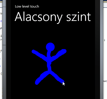 7. További telefonos funkciók használata Az utolsó lépés, hogy amikor egy ujjbegy elereszti a kijelzőt, törlünk minden pontot, ahol korábban megfordult.