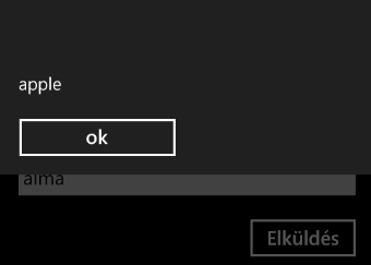 Webszolgáltatások használata client.translateasync(messagetextbox.text); MainProgressBar.Visibility = Visibility.Visible; A kérés befejezésekor lefut az eseménykezelő.