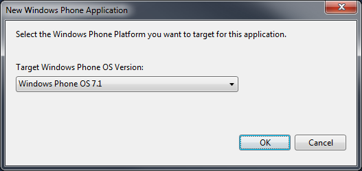 10. Lapkák és értesítések 10-8 ábra: Windows Phone OS 7.1 változat használata Ha ez a kérdés nem jelenik meg, akkor régi SDK-t használunk frissítsünk a legújabb verzióra!
