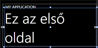 3. Alkalmazásfejlesztés Windows Phone-on 3-21 ábra: A TextBlock szövegének tulajdonságai Előfordulhat, hogy a szöveg túl hosszú, és nem fér ki a TextBlock rendelkezésére álló helyen.