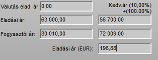 Alkatrész állapot lap R00031. ALT-A gyorskeresésnél EUR ár mutatása [16942] (6.2.13.0) Ma már sok partner EUR-óban vásárol.