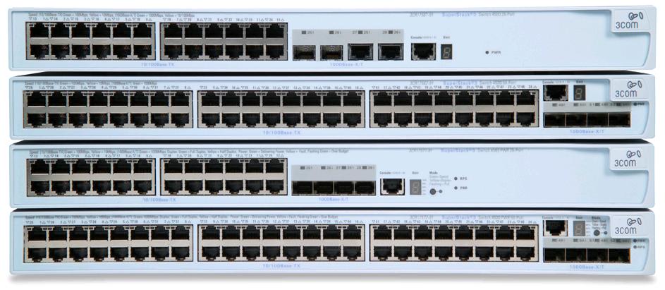 RENDELÉSI INFORMÁCIÓK TERMÉK LEÍRÁS 3Com Switch 4500 26-Port 3Com Switch 4500 50-Port 3Com Switch 4500 PWR 26-Port 3Com Switch 4500 PWR 50-Port TRANSCEIVEREK 1000BASE-SX SFP 1000BASE-LX SFP