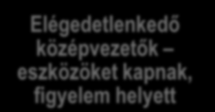 HR felülről és alulnézetben Az elégedett felső vezetők látják a HR értékteremtő erejét, hitelességét, példamutatását, szakmai felkészültségét. Elégedettek a kapcsolattartással.