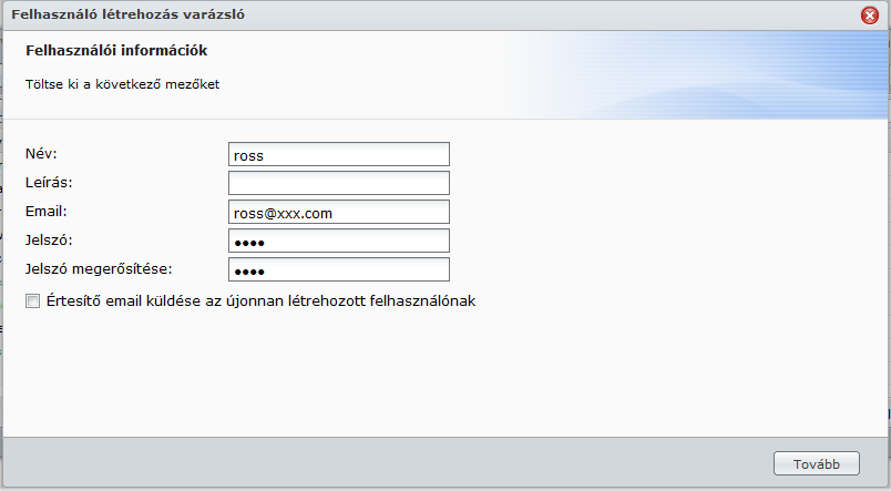 Felhasználók létrehozása és szerkesztése Synology DiskStation használati utasítás Felhasználói fiók létrehozásához kövesse az alábbi lépéseket.