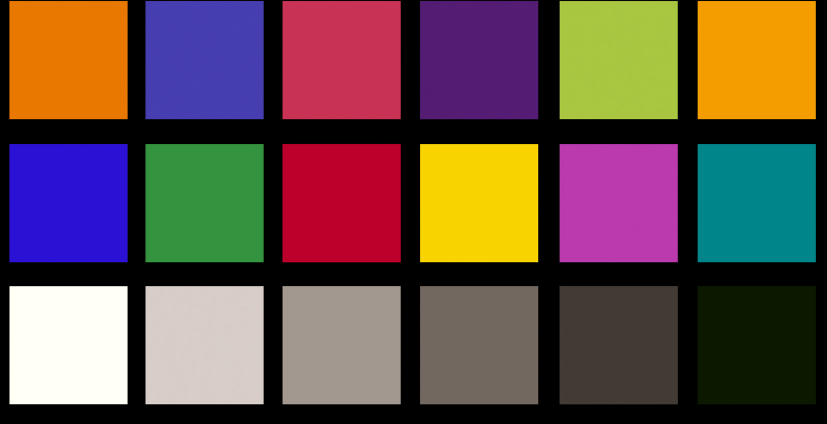 8. ábra: Gretag Macbeth ColorChecker Chart.