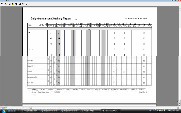 Attendance General report, Department Attendance Statistical Report, Staff s on-duty/off-duty Timetable, Daily Attendance shift, Ahhoz hogy a kívánt jelentést elkészítse, kattintson a (record list