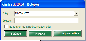 Az "Új írásvédett adat megadása" gombra kattintva megadhat egy ilyen típusú állományt is, ekkor a szoftver ellenőrzi annak érvényességét és szükség esetén frissíti a tárolt irányítószám adatbázist. 4.