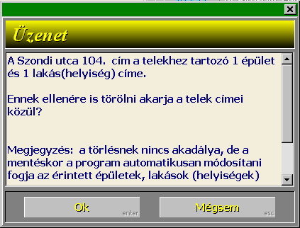 További műveletek Sorrendmódosítás A címcsoportban lévő kijelölt sarokcím a nyíl ikonokkal léptethető a listában. A sarokcímek sorrendje elsősorban a megjelenítések során játszik szerepet.