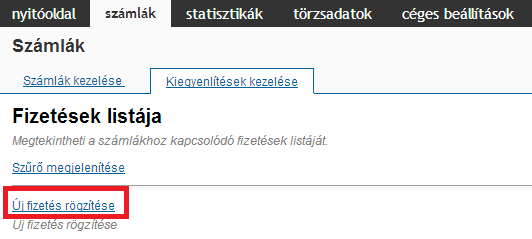 - Nincs számlaszámra szűrés: ebben az esetben az összes befizetéseinket egyben látjuk: 1.2.