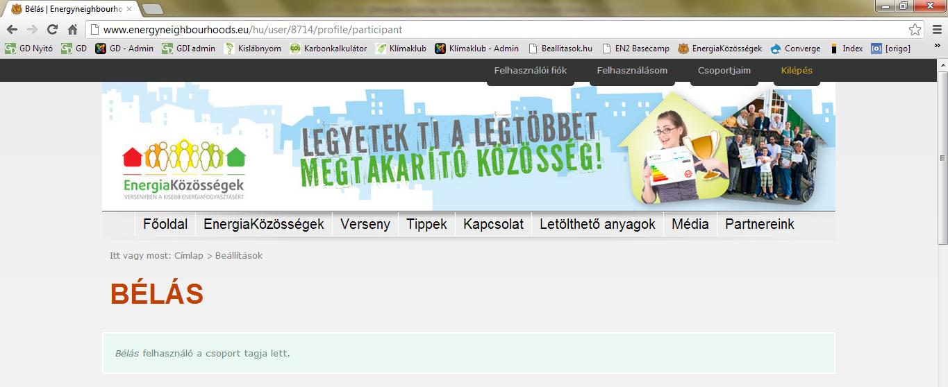 Az új résztvevő létrehozása után az adatlapra szabadon beírhatók további adatok is, ám az e- mail cím itt már nem kell!