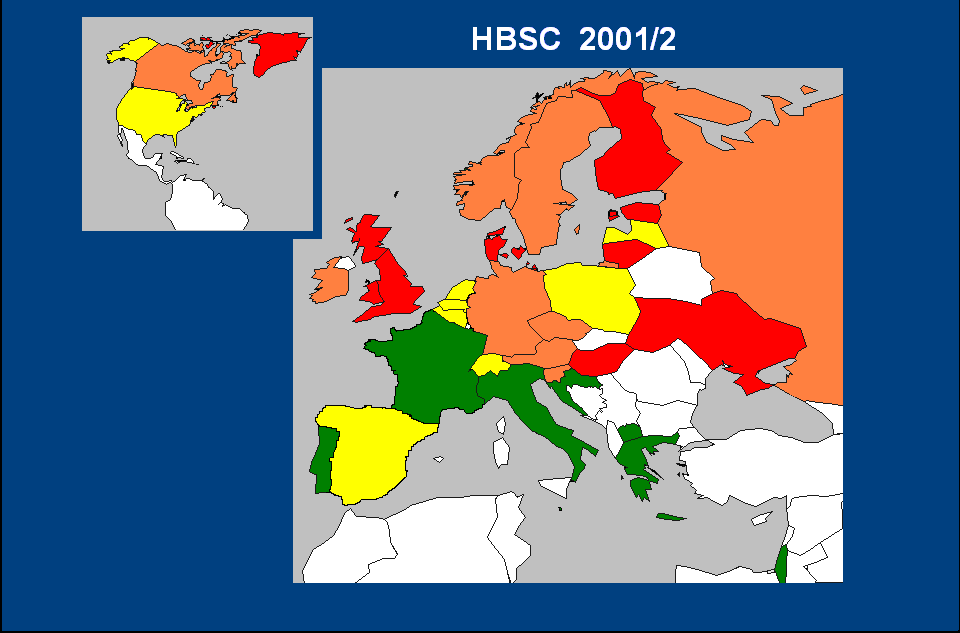 RÉSZEGSÉGRŐL BESZÁMOLÓ TANULÓK ARÁNYÁNAK VÁLTOZÁSA 1986-2002 52 % 15-16 éves fiúk 55 % 68 % 100% 80% 60% 40% 20% többször egyszer soha Proportion BEEN DRUNK AT LEAST TWICE BOYS (age 15) Percentage