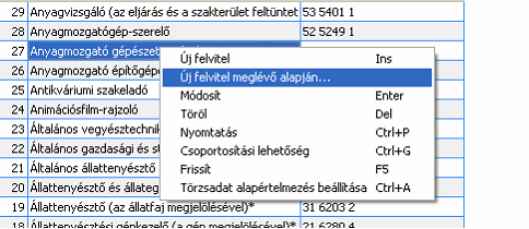 Törzsadatok feltöltése 5.3 113 Cégfüggő törzsek A Kulcs-Bér LIGHT termékben a számfejtésre közvetlenül ható törzsek a leggyakrabban alkalmazott elemeket tartalmazzák.