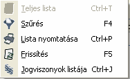 Dolgozók és jogviszonyok kezelése 121 Dolgozó A program ebben a pontban biztosítja új foglalkoztatott adatainak rögzítését < Ú J DOLGOZÓ>, a foglalkoztatott adatainak módosítását <ADATOK MÓDOSÍTÁSA>,