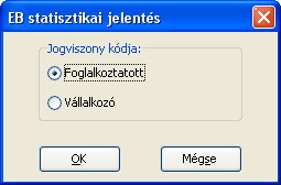 Adatszolgáltatások 8.4 223 OEP felé 8.4.1 Egészségbiztosítási statisztikai jelentés A Kulcs- Bér PLUSZ termékekben érhető el ez a funkció.