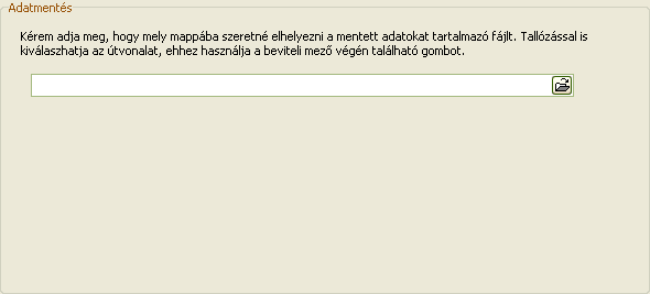 46 Kulcs-Bér, Kulcs-Bér KOMPAKT és Kulcs-Bér PLUSZ 2009 A következő lapon adatmentés esetén a mentés célmappáját, visszatöltés során pedig a