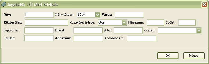 Beállítások 4.1.4 Címadatok A BEÁLLÍTÁSOK/CÉGADATOK/CÍMADATOK pontban székhelyének címét, valamint a levelezési címet. 4.1.5 59 kell rögzítenünk a cég Jogelődök A Kulcs-Bér KOMPAKT és a Kulcs- Bér PLUSZ termékekben érhető el ez a funkció.