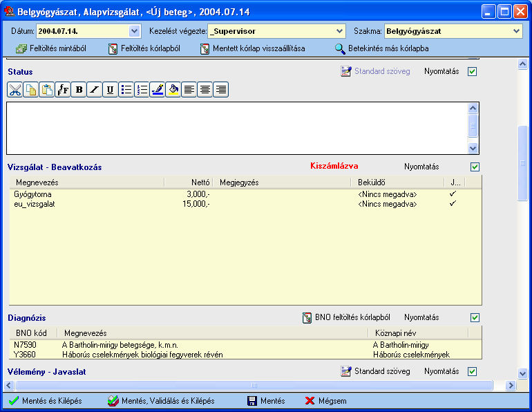 vagy scrollbox (a Managerben a rovat típusnál adható meg a sorok száma): A megjelenítések a Főmenü / Általános / Megjelenítés nagy ablakban BE/KIKAPCSOLÁS funkcióval kapcsolhatók.