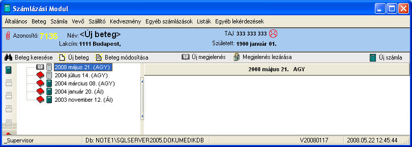 3.10.10. Függőleges Toolbar / Átlépés a számlázási modulba A Számlázási alrendszert indítja ez a funkció átadva a kiválasztott megjelenés adatait. 3.10.11.