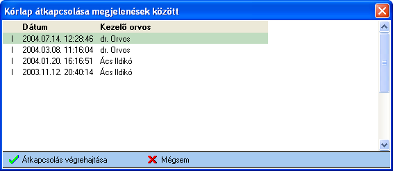 Előjegyzés program Előjegyzés programban ki lehet építeni az előjegyezhető szakmák és orvosok rendelési sablonjukat és kezelni lehet a páciensek előjegyzéseit. A munkát segítik különböző listák, pl.