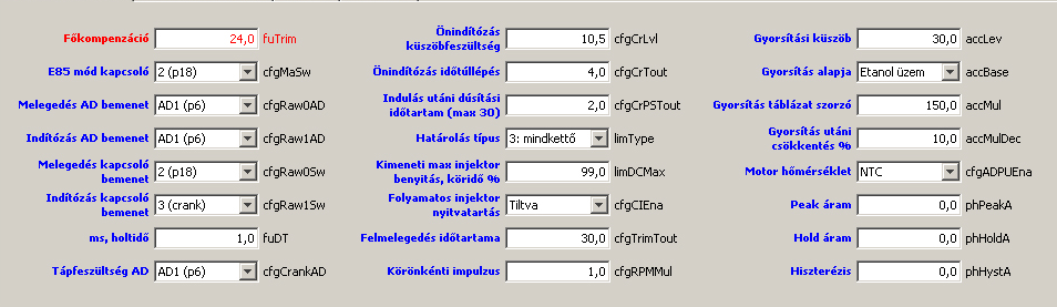 6. Rengeteg apró tényezôtôl függ (pld. a lambda gyorsaságától) ez az érték, akár egy típuson belül is lehet más és más, kis kísérletezéssel beállítható pontosan.