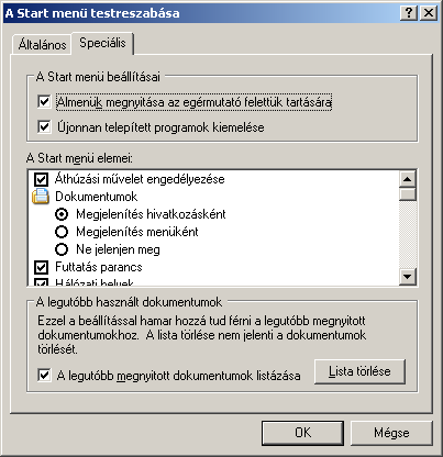 Az Óra megjelenítése a Tálca jobb szélén megjeleníti a pontos időt.
