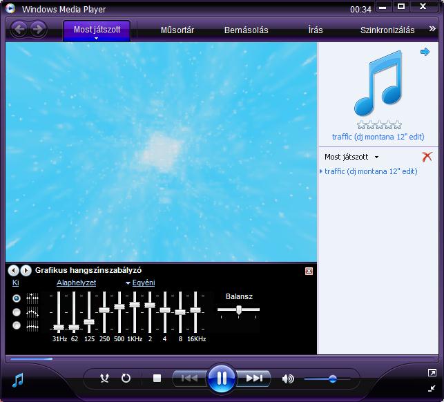 legtöbb gyakori formátumú hang- kép- és vegyes médiaállomány lejátszására. Microsoft Windows Media Player programmal az alábbi médiaállomány-típusok játszhatók le.