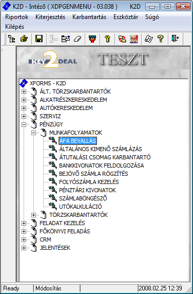 Áfa bevallás modul 1. Bevezetés... 2 2. Megjelenítés... 3 2.1. Áfában csak feladott... 3 2.2. Áfában nem csak feladott... 3 3. Normál ÁFA időszak... 3 3.1. ÁFA bevallás státuszok: Nyitás, zárás, törlés.