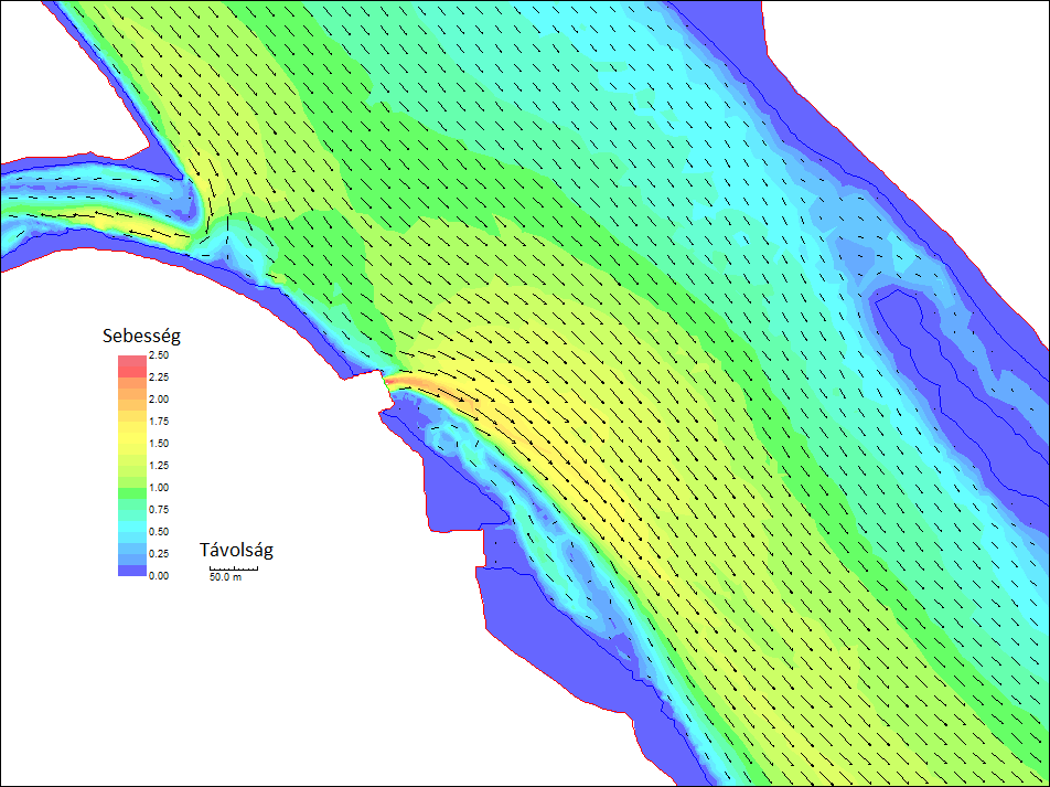 1242 m 3 /s 132 m 3 /s 132 m 3 /s Megjegyzés: a színskála mértékegysége m/s 11-4.