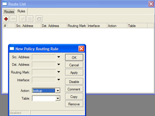 Static Routing Policy routing Több átjáró használata Forrás és/vagy cél cím alapú útválasztás Routing-mark alapú útválasztás