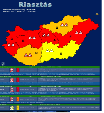 viharjelzések, riasztások szerepe Szélsőséges előrejelzendő időjárási események CSAPADÉK ANOMÁLIÁK (nagy csapadék,havazás,