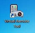7. Felhasználói támogató programok 3. lépés: A Virtual Remote Tool program elindítása Indítás a parancsikon használatával Kattintson duplán a Windows Asztalon található parancsikonra.
