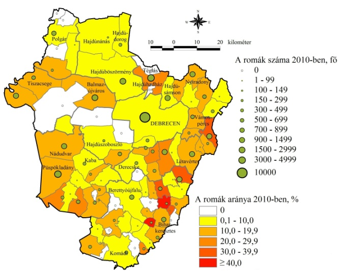 M5.3. táblázat: Az egy osztályt sem végzettek aránya a 10 évnél idősebb, az érettségizettek aránya a 18 évnél idősebb és a diplomások aránya a 25 évnél idősebb korosztályon belül (a 2001-es