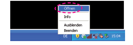 A konfigurációs program működtetése Windows alatt A Hama WLAN konfigurációs programjában megtalálható a vezeték nélküli LAN-adapter konfigurációja, amely segíti az eszköz telepítését; a telepítést a