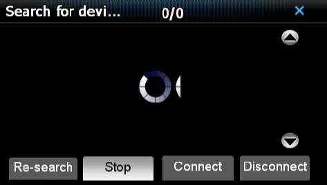 4-20 Single click the button pictures to show pairing history as the following 4-21 Single click to Disconnect bluetooth device Single click to connect bluetooth device Single click to delete current
