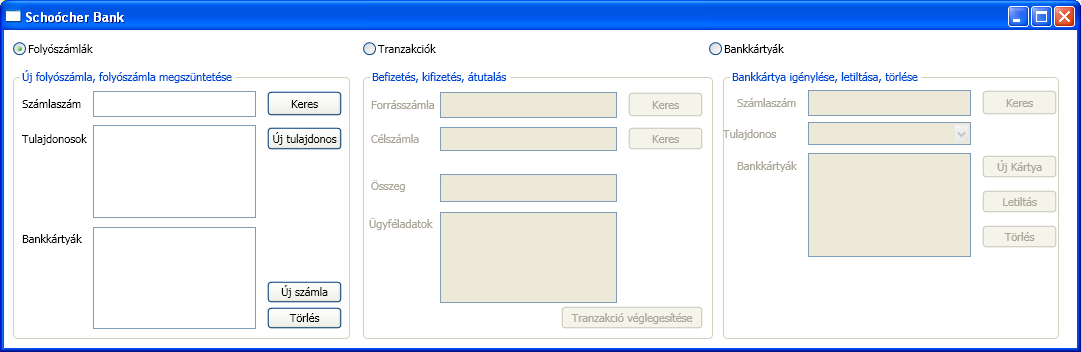 1. MELLÉKLET KEZELŐFELÜLET LÁTVÁNYTERVEK A program