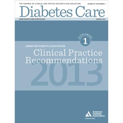 ADA: Clinical practice recommendations - 2013 SMBG: több, mint 3-szor