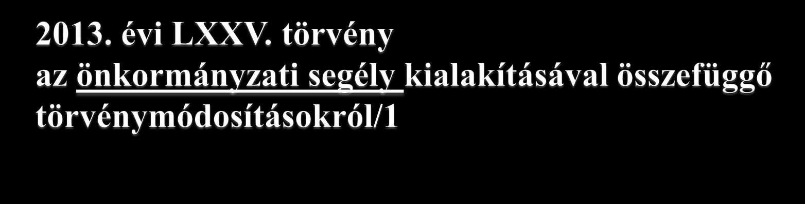 A szociális igazgatásról és szociális ellátásokról szóló 1993. évi III. törvény módosítása 2013. június 15-től hatályosa következő 140/R. -sal egészül ki: 140/R.