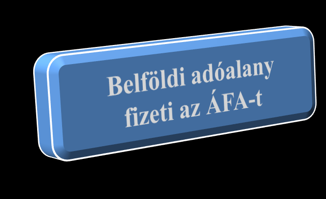 Belföld Itt regisztrált igénybe vevő adóalany vélelmezett teljesítési hely itt