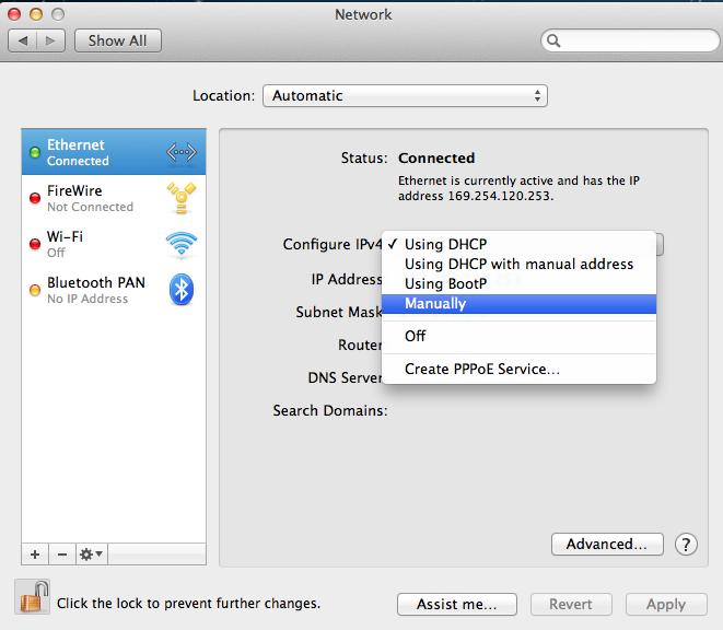 Configure IPv4 (IPv4 konfigurálása) eleméhez.