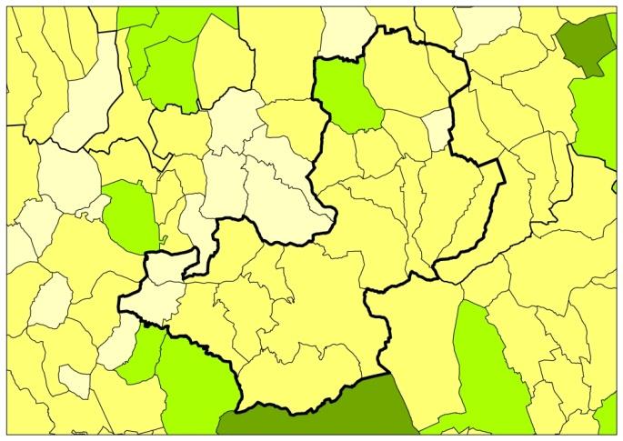 54 1.7-14. ábra: Száz lakosra jutó adófizetők száma, 2007-2012, fő Forrás: Lechner Nonprofit Kft.