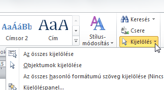 í r t a : V i d a A t t i l a - w w w. h a n s a g i i s k. h u 17 Kijelölés húzással (gyakorlottabbaknak) 1. A szövegrész elején nyomd le az egérkurzort és vonszolással húzd a kijelölést a végéig! 2.