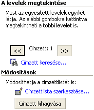 64 í r t a : V i d a A t t i l a - w w w. h a n s a g i i s k. h u Körlevél varázsló Körlevelet létrehozni az EszközökLevelek és küldeményekkörlevél varázsló... paranccsal lehet elkezdeni.