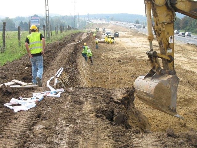 M0 Déli szektor II. ütem - BŐVÍTÉS Az M1-M7 közötti új bal pálya támfala épül!