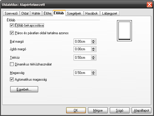 szöveg és a lábléc között. A Dinamikus térközhasználatot, akkor van értelme használni, ha szeretné, hogy a betűméret függvényében automatikusan módosuljon a térköztávolság. 1.