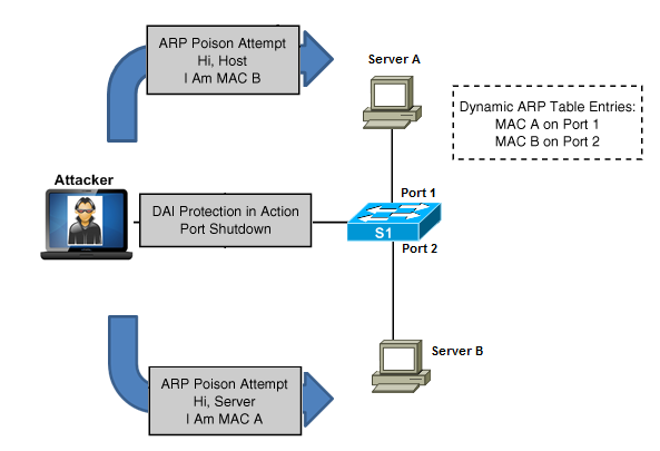 ARP védelem Minden host DHCP-n kaphat IP cimet Statikus IP című hostok MAC cimei