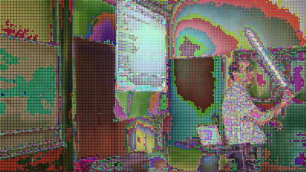 1. Kockásítás a png++ könyvtárral A kis (kocka_meret) blokkokban kiszámoljuk az pixelek RGB kódjainak átlagát és az így kapott átlagos RGB értékkel színezzük (az alább